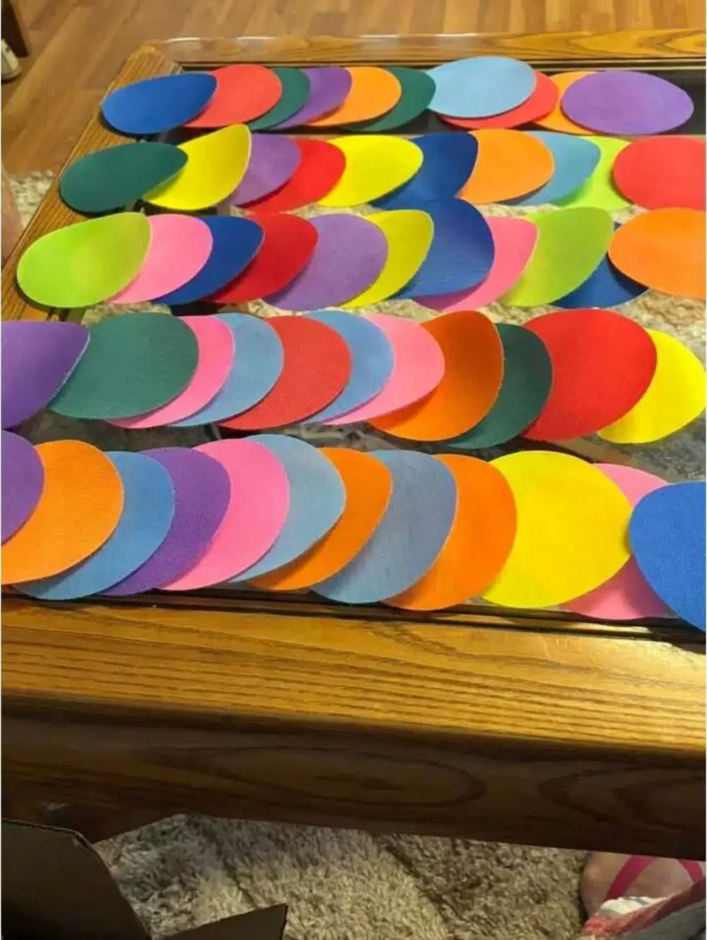Colorful Carpet Spot Markers